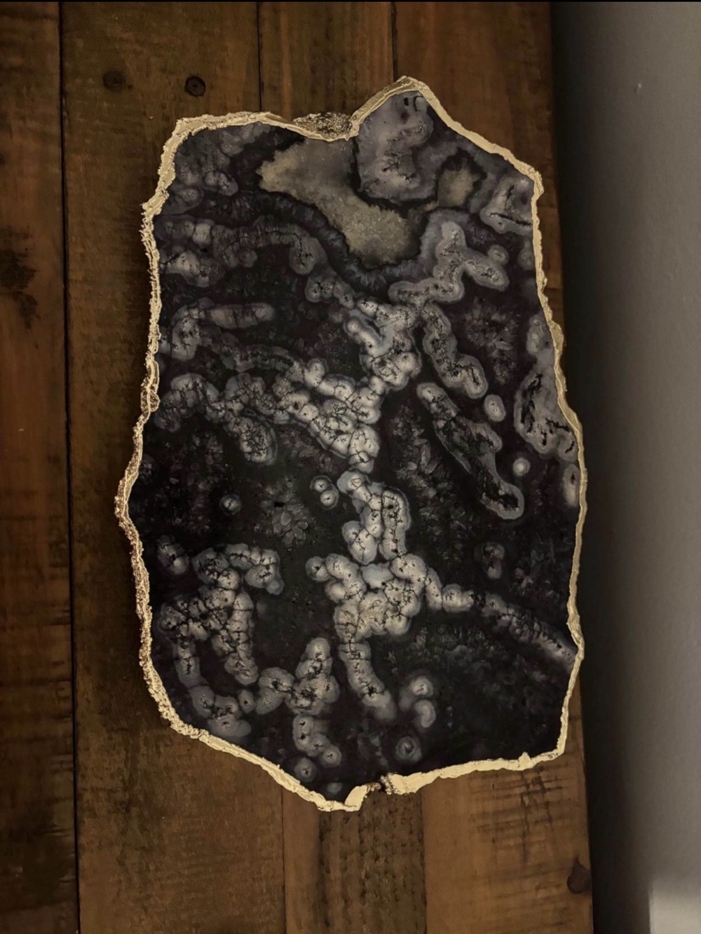 Great Condition Anthropologie Black Agate Cheeseboard